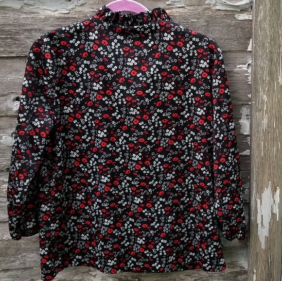 Vintage Floral Long Sleeve Blouse - Picture 4 of 4
